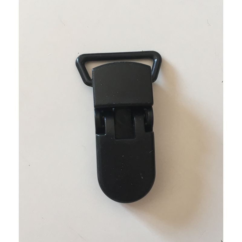 Pince clip plastique Attache tétine - Noir - Cartoscrap