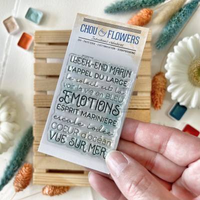 Tampons Clear - Mini Texte - Souvenirs d'été - Chou & Flowers