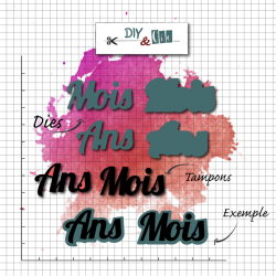 Dies & tampon - DiY and Cie - Mois, Ans