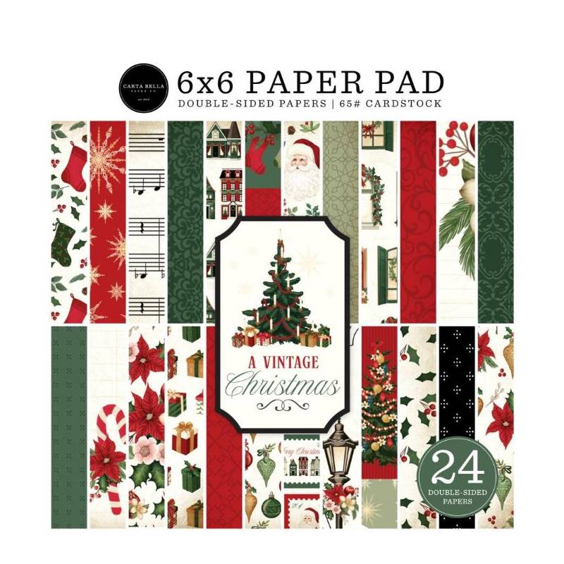 Pack papier - Carta Bella - 15x15cm - A vintage Christmas