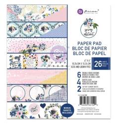 Pack papier - Spring Abstract- 15x15cm - Prima Marketing