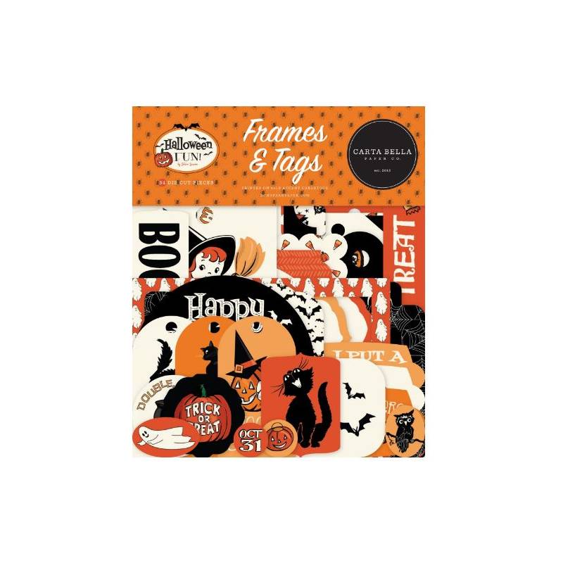 Die Cuts - Halloween Fun - Carta Bella- Frames & Tags