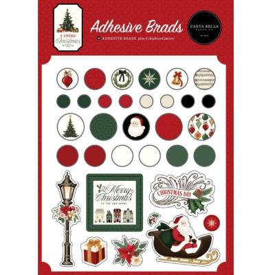 Brads Décoratifs - A vintage Christmas - Carta Bella