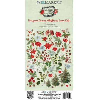 Laser cuts chipboard - Evergreen Season - 49 and Market