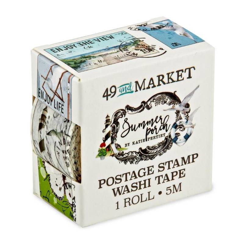 Washi Tape - Postage Roll - Timbres - 49 and Market