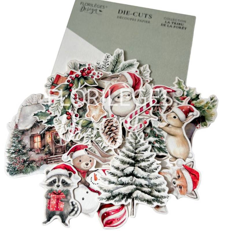 Die Cuts - La tribu de la forêt - Mon Noël Magique - Florilèges Design - La vie en rose